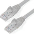 StarTech.com 4ft CAT6 Ethernet Cable - Gray CAT 6 Gigabit Ethernet Wire -650MHz 100W PoE RJ45 UTP Network/Patch Cord Snagless w/Strain Relief Fluk...