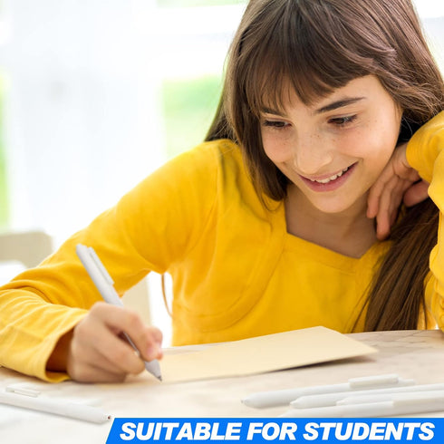 24 Pieces Retractable Gel Pens 0.5 mm Fine Point Ballpoint Rollerball Pens Refillable Long Lasting Smooth Black Ink Fine Point Pen with Comfortabl...