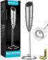 SIMPLETaste Milk Frother Handheld Battery Operated Electric Foam Maker, Drink Mixer with Stainless Steel Whisk and Stand for Cappuccino, Bulletpro...