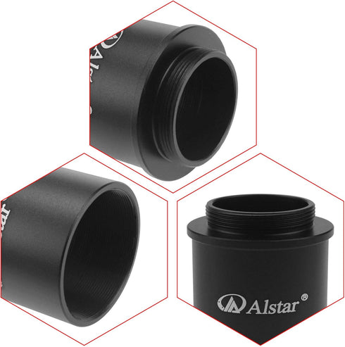 Alstar C Mount to 1.25" Video Camera Barrel Adapter Telescope Astrophotography - for one C-Mount (male thread) to 1.25" eyepiece convertor for tel...