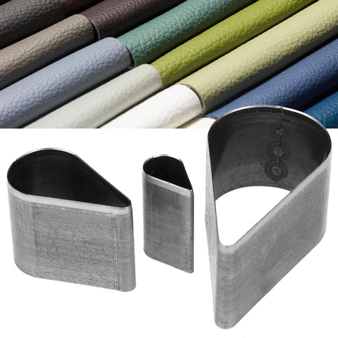 3pcs Leather Craft Cutting tool Hole Hollow Steel Cutter Punch Tool Kit Heart-shaped Drop shape Pentagram Cutting Mold(Drop-shape)...