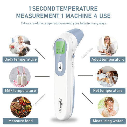 Ear and Forehead Dual Mode Non-Contact Thermometer for Adults Unique Measurement Mode for Kids Medical Grade Infrared Thermometer,Instant Accurate...