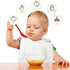 10Pcs Sublimation Baby Bibs White Cotton Waterproof Infant Bib Blank DIY Creative Food Bib Adjustable Hook Loop Closure Newborn Babies Bib Keepsak...