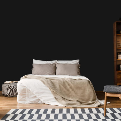 practicalWs Black Wallpaper Peel and Stick 17.7 "x118.1 Removable Black Contact Paper, Self-Adhesive Matte Textured Vinyl Wall Paper for Bedroom L...