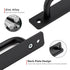 Ravinte Barn Door Handles 4 Pack Sliding Door Handle 5" Hole Center Barn Door Handles Black Cabinet Handles Door Pull Handle Zinc Alloy Door Pulls...