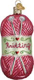 Old World Christmas 32255 Hobbies Gifts Glass Blown Ornaments for Christmas Tree Knitting Yarn, 3.75 Inches...