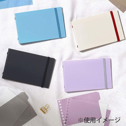 Maruman FM63-30 Loose Leaf Binder, Mini Size, Into One Plus, 5 Holes, Light Purple...
