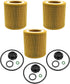 Oil Filter Element Fit for BMW 228i 320i 328i 428i 528i X1 X4 Z6 F20 F21 F30 F31 Some Models, Replace HU816Z 11427953125 11427640862, with O-ring ...