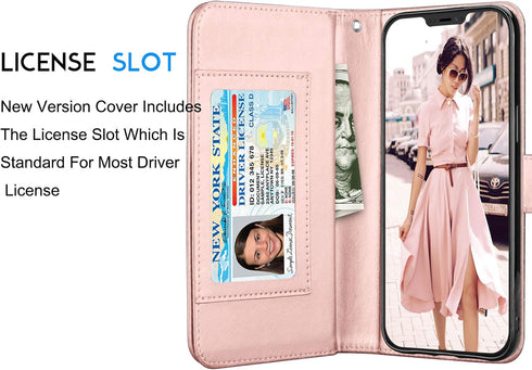Tekcoo Wallet Case for iPhone 12 Mini / iPhone12 Mini (5.4 inch) 2020 Luxury ID Cash Credit Card Slots Holder Carrying Pouch Folio Flip PU Leather...