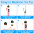 Bopomofo Stylus (5 Pcs),2-in-1 Stylus Pen for Touchscreen, High Precision and Sensitivity, Suitable for iPhone/ipad/Android Tablets, Compatible wi...