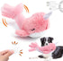 Mity rain 2 in 1 Interactive Dog Toys, Fish Dog Toy to Keep Them Busy, Plush Squeaky Dog Toys, Rechargeable Wiggly Pink Pet Toys for Small Medium ...