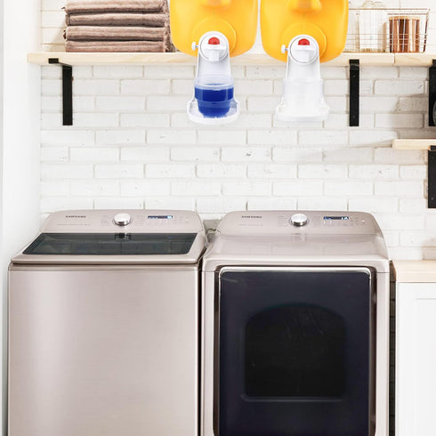 Laundry Detergent Cup Holder, Laundry Fabric Softener Drip Catcher, Firmly Hold on Laundry Bottle Spouts, Keep Washer Dryer and Laundry Floor Clea...