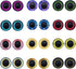 50 Pairs 8mm Glass Owl Unicorn Animal Eyes for Art Dolls Sculptures Props Masks Fursuits Taxidermy Jewelry Making Flatback...