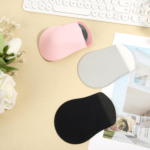 3pcs Mouse Pouches, Universal Stick-On Mouse Pouches with Reusable Adhesive Slim Mouse Holders Mouse Pockets for Laptop Mouse Storage Bags for Com...