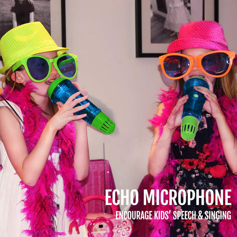 Novelty Place Echo Mic for Kids and Toddlers - Battery-Free Magic Microphone Voice Amplifying Retro Toy for Singing, Speech & Communication Therap...