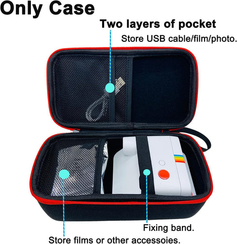 Hard Carrying Case for Polaroid Go Instant Mini Camera (9035), Travel Storage Box for Polaroid Go Camera and Film Accessories (Case Only) (Black)...
