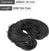 MECCANIXITY Twisted Mason Line Nylon Twine String Cord Black 50M/164 Feet 4MM Dia for Netting, Landscaping, Home Improvement, DIY Projects, Crafti...