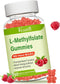 Sugar Free L-Methylfolate 15mg Gummies with Methyl B12, Folate Supplement for Mood, Brain Health, Immune Support - Raspberry Flavor, 60 Count...