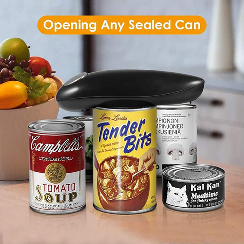 Rehomy No Sharp Edges Electric Can Opener Automatic Opens Most of Cans, One Touch Switch with Ergonomic Design, Electric for Kitchen, Best Kitchen...