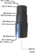 Universal Vacuum Hose Adapter Reducer Kit Attachment Designed to Fit More Vacuums Connect them Together- Fits 1 1/16 to 1 3/4 inches Plus Step Vac...