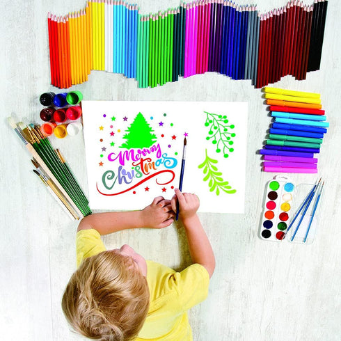 36 Pcs Christmas Stencils Template Large Christmas Snowflake Painting Stencils Reusable Snowman Template for DIY Cards Crafts Drawing on Wood Pape...