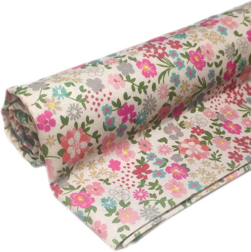 Cotton Fabric by The Yard Countryside Floral Fabirc Precutsfor Quilting, Sewing DIY, Craft Projects & More (2 Yards, Pattern 5020-2)...