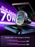 70W 4 Port Super Fast USB C Car Charger Adapter - A Must for Family Travel...