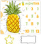 Pineapple Baby Monthly Milestone Blanket, 48x40in Cool Summer Fruits Blanket Newborn Mom Gifts for Newborn Baby Shower,Baby Growth Chart Photograp...