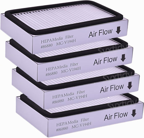 4 Pack HEPA Vacuum Filters for Kenmore EF-2, 86880, 20-86880, 40320, 610445,Also fit to Panasonic MC-V194H...
