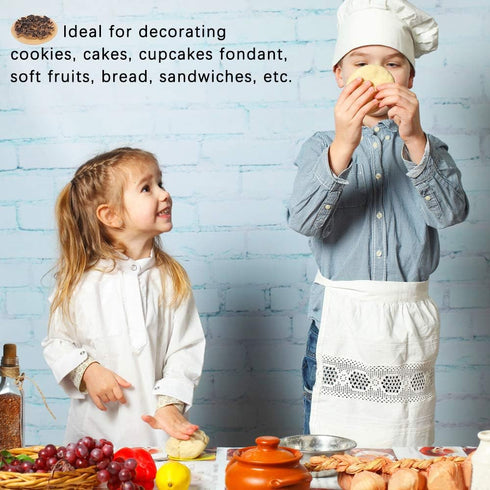 37 Pcs Mini Alphabet and Number Cookie Cutters Set With Storage Case, Stainless Steel Small Mold Tools for Fondant Biscuit, Cake, Fruit, Vegetable...