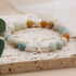 COLOYAN Christian Cross Beaded Bracelet Religious Cross Bracelet 8mm Natural Stone Healing Stretch Bracelets for Women Men...