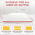 Vintage Farmhouse Red Rim Enamel Butter Dish - Vintage Retro Keeper for Kitchen, Countertop & Fridge – Unique Handmade White Container for West/Ea...