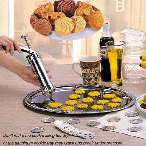 YOOUSOO Cookie Press Maker Kit, Spritz Cookie Maker Machine For Baking, For DIY Biscuit Maker and Decoration with 20 Cookie Discs and 4 Piping Tip...