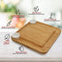 Bamboo Charcuterie Boards Cheese Board Set Premium Large Cheese Platter & Serving Tray 4 Stainless Steel Knife House Warming Gifts New Home Housew...