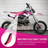 Universal Dirt Bike Seat Cover Faux Leather Soft Racing Motorcycle Seat Cover (Pink&Black)...