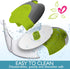 Green Pizza Cutter Wheel with Protective Blade Cover, improved, Super Sharp, Easy To Use and Clean, Slicer, Ergonomic Rubberized Grip, heavy dutty...
