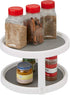 Mind Reader Herb and Spice Rack, Revolving Kitchen Storage Rack, Lazy Susan Countertop Organizer, White...