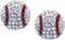 Kenz Laurenz Baseball Earrings Stud Posts...