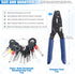 Glarks Pin Terminals Tool Set, A Crimper Tool and 21Pcs Pin Terminals Removal Key Tools for Car Auto Wire Connector Terminal Pin Crimping and Extr...