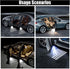 2PCS Car Door Lights Logo Projector, Wireless Car Door Logo Light, LED Welcome Courtesy Light Ghost Shadow Projector Lamp, Holeless Magnet Sensor ...