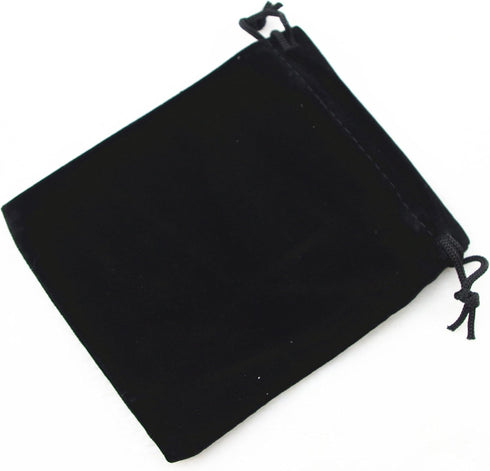AEAOA Gift Bags, Pack of 25 Pieces 4.8" X 3.6" Velvet Drawstring Jewelry Pouches, for Candy, Pins, Jewelry, Treats, Birthday Party Favors (Black)...