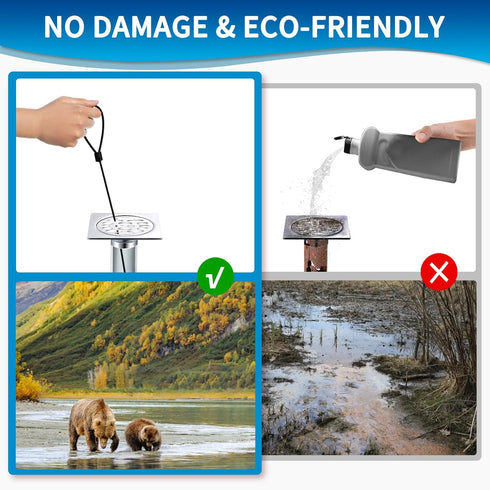 30 Inches Sink Snake Drain Clog Remover, Upgraded Anti-break Steel Plumbing Snake with Nylon Coating, Drain Hair Remover for Shower Drain, Bathroo...
