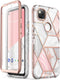 i-Blason Cosmo Series for Google Pixel 4a Case 5.8 inch (2020), Slim Full-Body Stylish Protective Case with Built-in Screen Protector (Marble)...