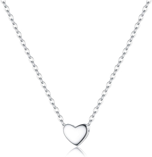 EVER FAITH Jewelry Gift 925 Sterling Silver Tiny Triangle Moon Star Dainty Heart Pendant Choker Necklace for Women...