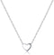 EVER FAITH Jewelry Gift 925 Sterling Silver Tiny Triangle Moon Star Dainty Heart Pendant Choker Necklace for Women...