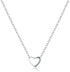 EVER FAITH Jewelry Gift 925 Sterling Silver Tiny Triangle Moon Star Dainty Heart Pendant Choker Necklace for Women...