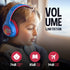 PowerLocus Kids Wireless Headphones, Bluetooth Kids Headphones LED Lights Over Ear with 74/85/94dB Volume Limited, 45H Playtime,Built-in Mic, Two ...