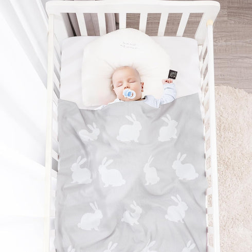 david's kids Cotton Knitted Baby Blanket, Cozy Lightweight Swaddle Blankets for Boys Girls Neutral, Luxurious Receiving Blanket for Shower Gift Re...