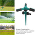 Garden Sprinkler Lawn Sprinkler Large Area Coverage, Adjustable 360 Degree Rotating, Weighted Gardening Watering System (Green)...