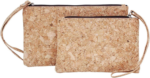 boshiho Natural Cork Clutch Wristlet Wallet Cell Phone Card Holder Coin Purse Bag...